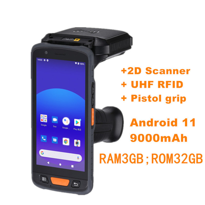 Android 11 Warehouse Logistic Portable 4G WIFI GSM 1D 2D Handheld PDA Barcode Scanner