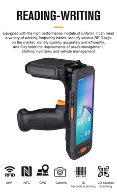 Android 13 Handheld wasserdicht schlagdicht robust RFID UHF LF NFC 2D Scanner Reader PDA für die Datenerfassung